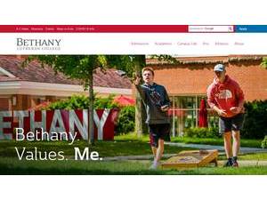 Bethany Lutheran College's Website Screenshot