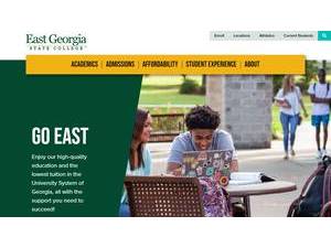 East Georgia State College's Website Screenshot