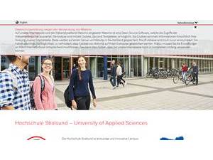 Hochschule Stralsund's Website Screenshot