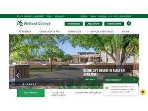 Midland College's Website Screenshot