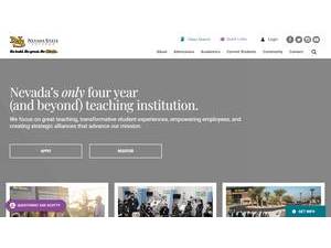 Nevada State University's Website Screenshot