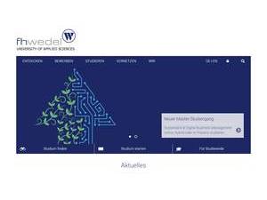 Wedel University of Applied Sciences's Website Screenshot