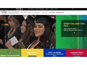 The College of Westchester's Website Screenshot