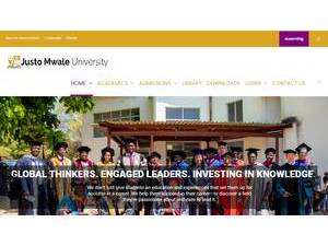 Justo Mwale University's Website Screenshot