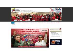 Jesus Rivero Bolivarian Workers University's Website Screenshot