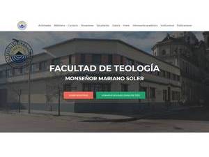 Mons. Mariano Soler Faculty of Theology of Uruguay's Website Screenshot