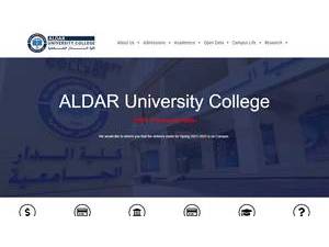 Al Dar University College (On Probation)'s Website Screenshot