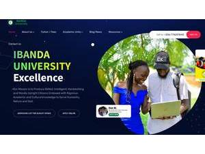 Ibanda University's Website Screenshot
