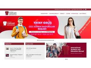 Istanbul Topkapi University's Website Screenshot