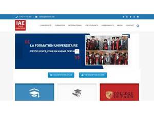 المعهد العالي الخاص لإدارة المؤسسات بتونس's Website Screenshot