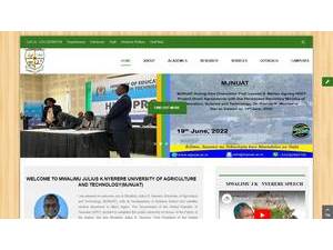 Mwalimu Julius K. Nyerere University of Agriculture and Technology's Website Screenshot
