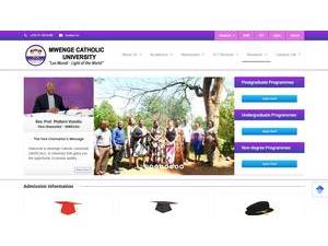 Mwenge Catholic University's Website Screenshot