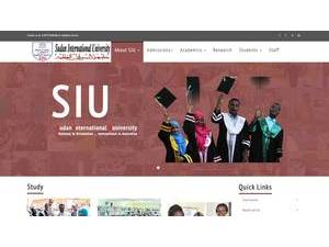 Sudan International University's Website Screenshot