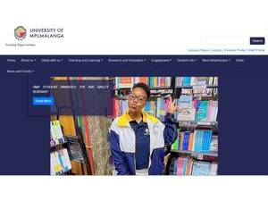 University of Mpumalanga's Website Screenshot