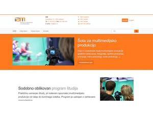 Institute and Academy of Multimedia's Website Screenshot