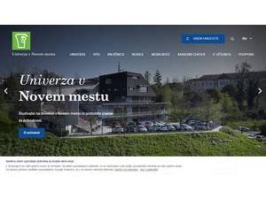 University of Novo mesto's Website Screenshot