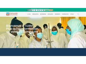 Amadou Mahtar Mbow University's Website Screenshot