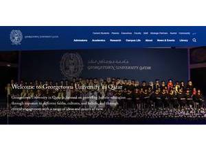 Georgetown University in Qatar's Website Screenshot