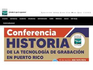 Centro de Estudios Avanzados de Puerto Rico y El Caribe's Website Screenshot