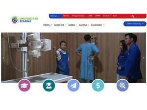 Efarina University's Website Screenshot