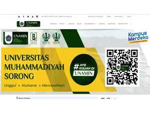 Muhammadiyah University of Sorong's Website Screenshot