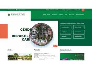 Nahdlatul Ulama Islamic University's Website Screenshot