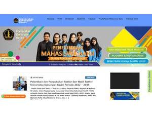 Kahuripan University of Kediri's Website Screenshot