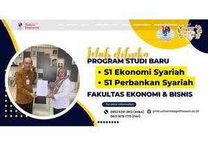 Pahlawan Tuanku Tambusai University's Website Screenshot