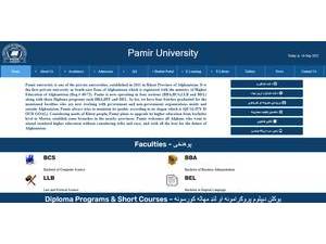 مؤسسه تحصیلات عالی افغان پامیر's Website Screenshot