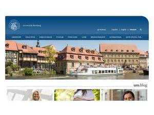 University of Bamberg's Website Screenshot