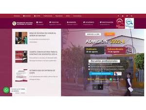 Universidad Nacional Autónoma de Huanta's Website Screenshot