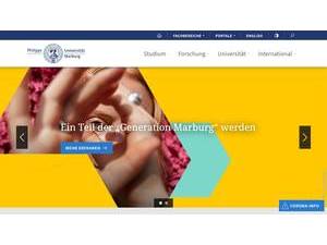 Philipps University of Marburg's Website Screenshot