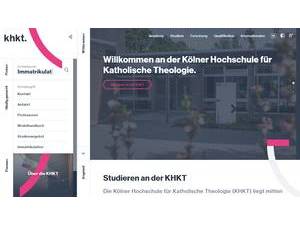 Cologne University of Catholic Theology's Website Screenshot