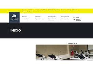 Juan Pablo II Private University's Website Screenshot