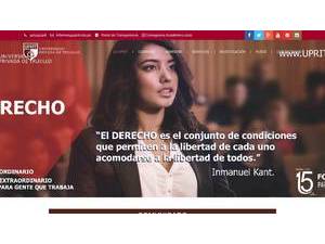 Private University of Trujillo's Website Screenshot