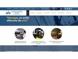 Universidad Marítima del Perú's Website Screenshot