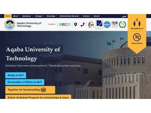 جامعة العقبة للتكنولوجيا's Website Screenshot