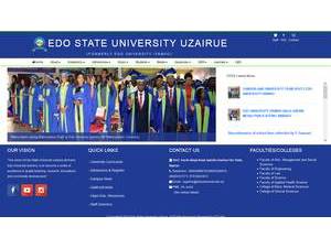 Edo State University Uzairue's Website Screenshot