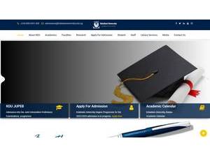 Kola Daisi University's Website Screenshot
