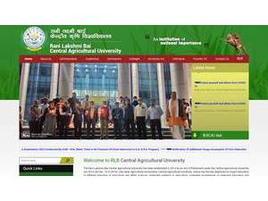 Rani Lakshmi Bai Central Agricultural University's Website Screenshot