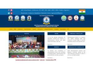 Delhi Pharmaceutical Sciences and Research University's Website Screenshot
