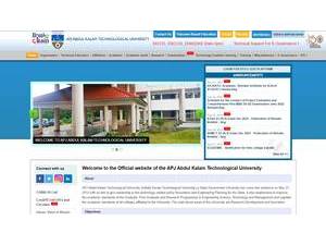APJ Abdul Kalam Technological University's Website Screenshot