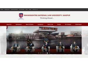 महाराष्ट्र राष्ट्रीय विधी विद्यापीठ, नागपूर's Website Screenshot