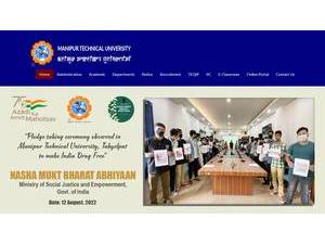 Manipur Technical University's Website Screenshot