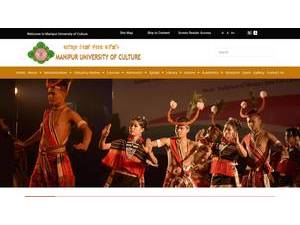 Manipur University of Culture's Website Screenshot