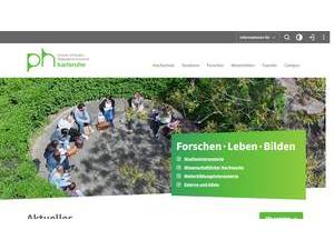 Pädagogische Hochschule Karlsruhe's Website Screenshot