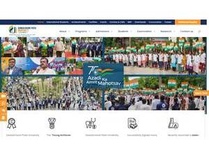 Sankalchand Patel University's Website Screenshot