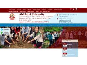 अभिलाषी विश्वविद्यालय's Website Screenshot