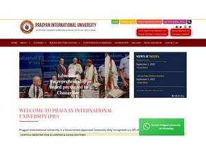 प्रज्ञान इंटरनेशनल यूनिवर्सिटी's Website Screenshot