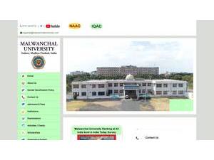 मालवांचल विश्वविद्यालय's Website Screenshot